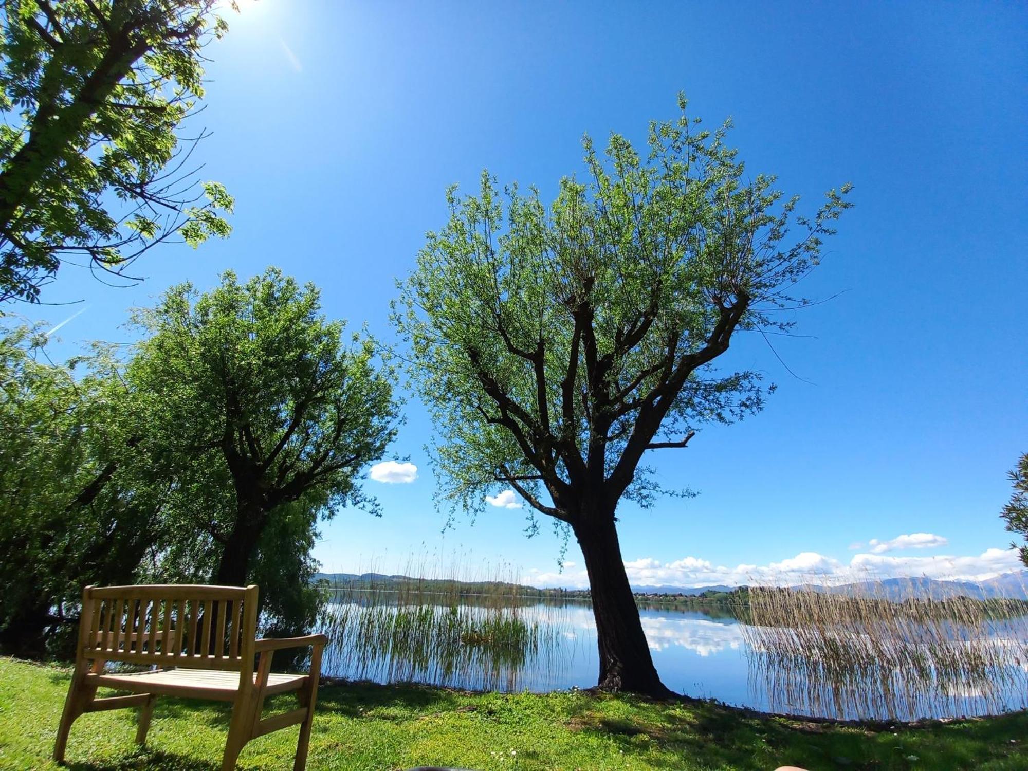 Appartamento Miralago Con Giardino Sul Lago Gavirate Esterno foto